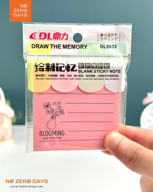 ستيكي نوت مسطر متعددة الألوان