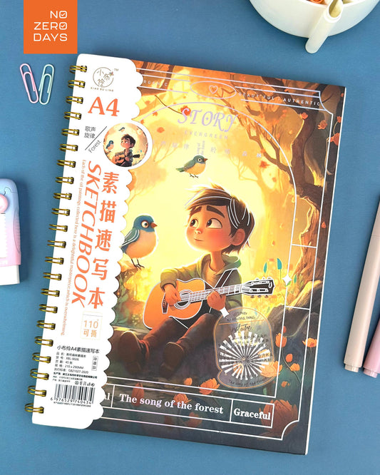 سكيتش رسم سلك مقاس A4