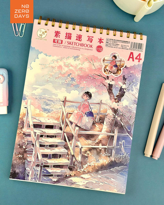 سكيتش رسم سلك مقاس A4