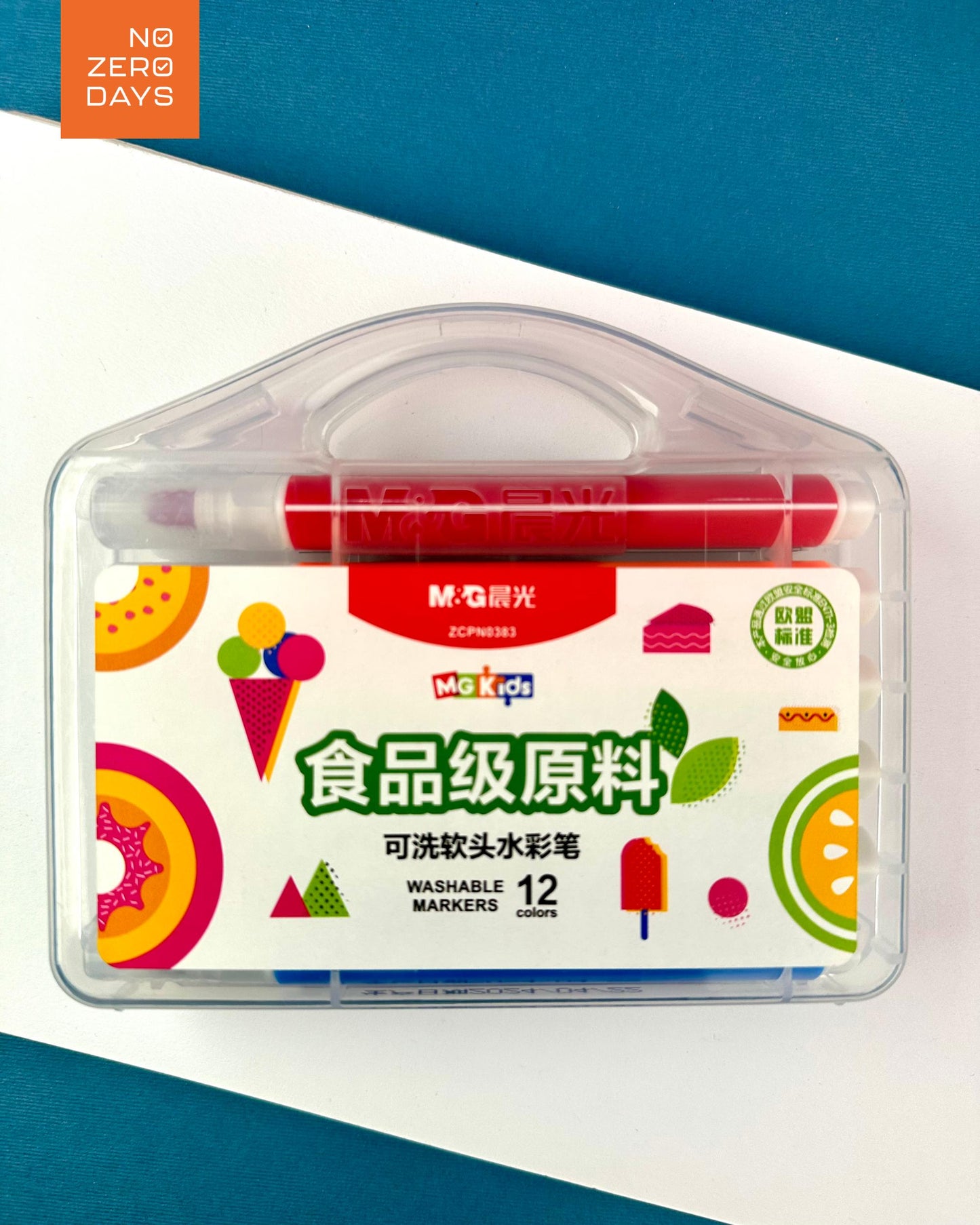 طقم أقلام تلوين (رأس فرشاة) 12 لون M&G