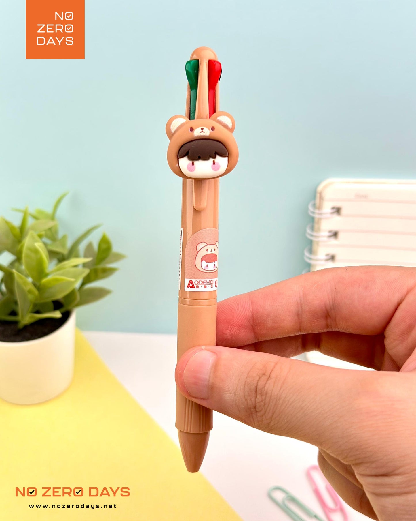 قلم شكل دب 4 لون