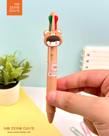 قلم شكل دب 4 لون