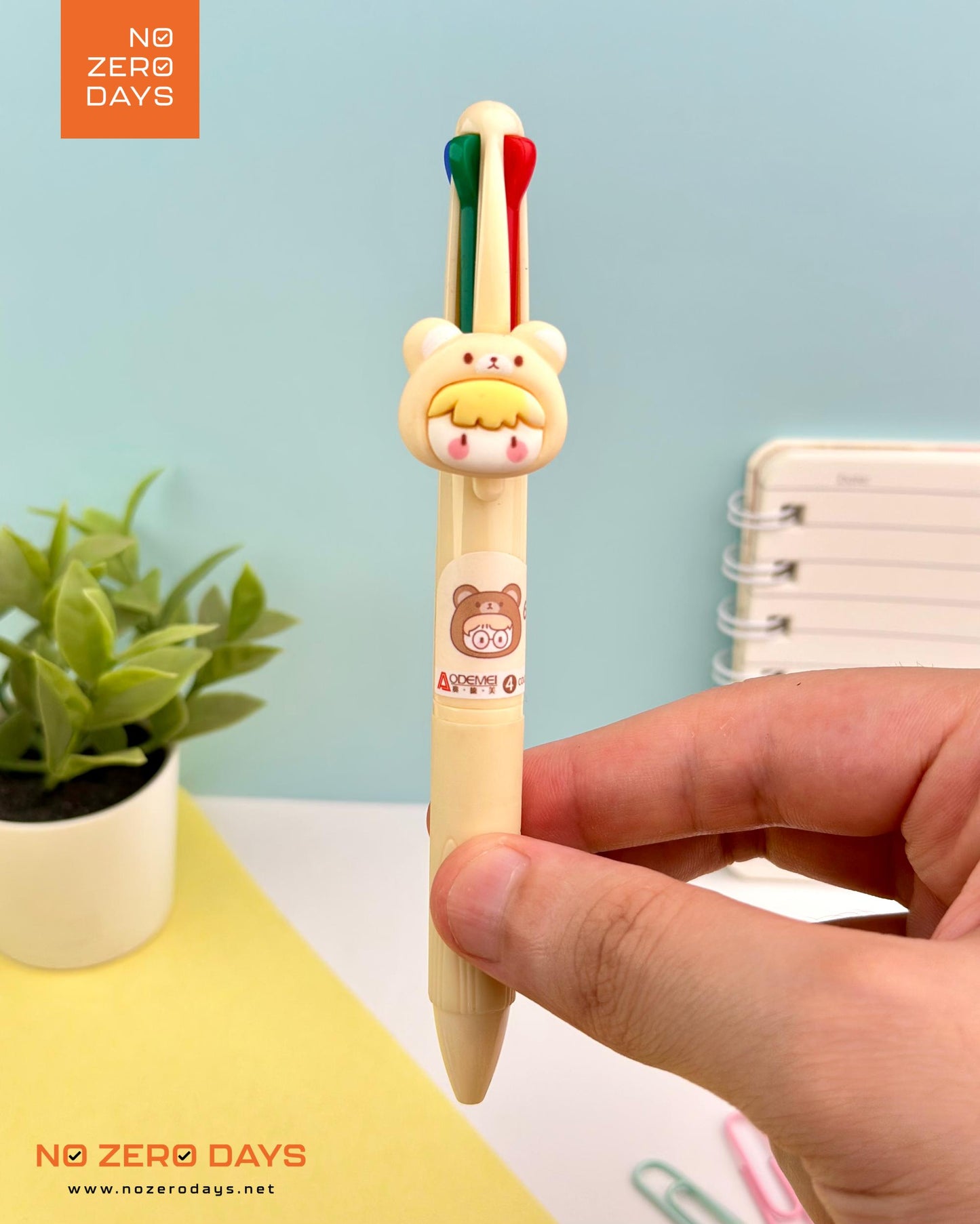 قلم شكل دب 4 لون