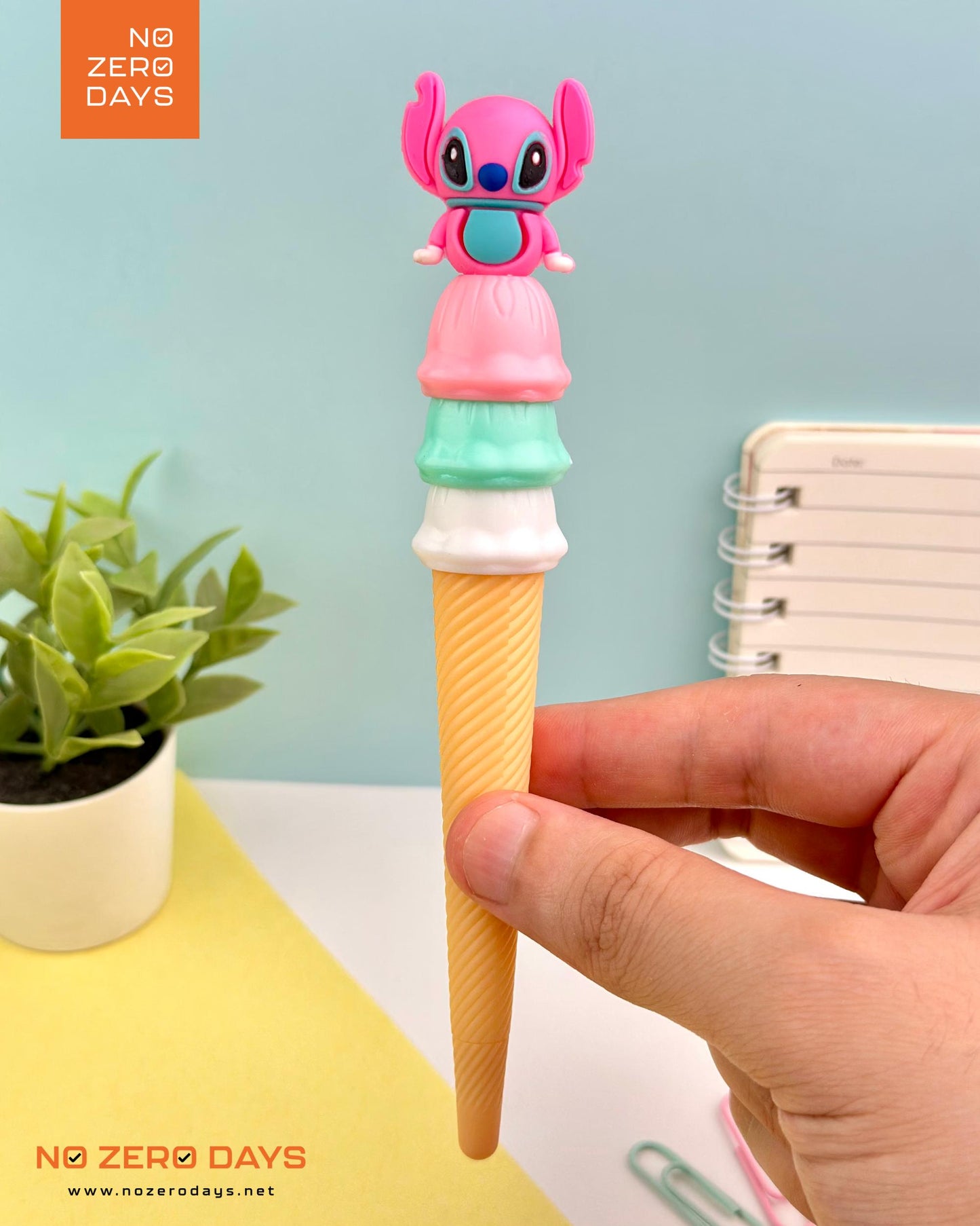 قلم حبر جيل شكل آيس كريم - ستيتش