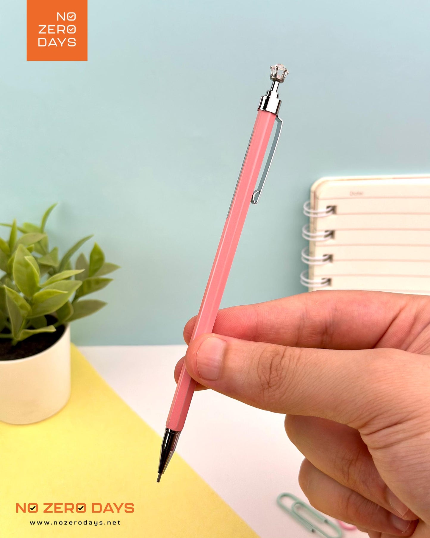 قلم رصاص سنون معدني - رأس جوهرة