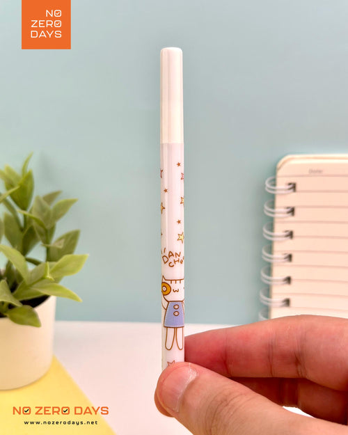 علبة سنون أقلام رصاص - قطة