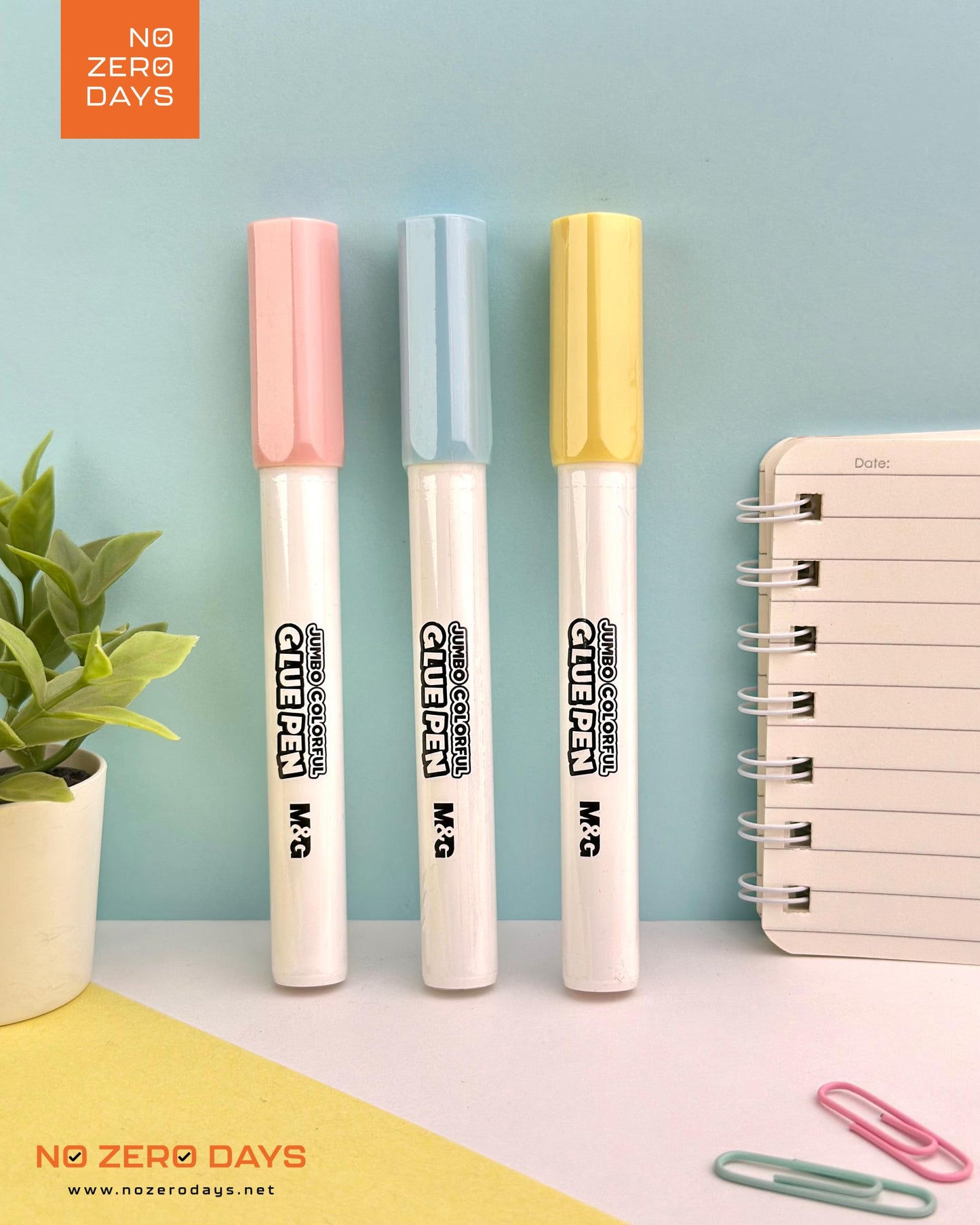 قلم صمغ جامبو M&G -أصفر