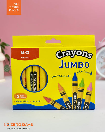 ألوان شمع جامبو 12 لون M&G