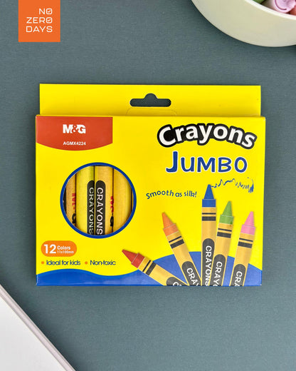 ألوان شمع جامبو 12 لون M&G