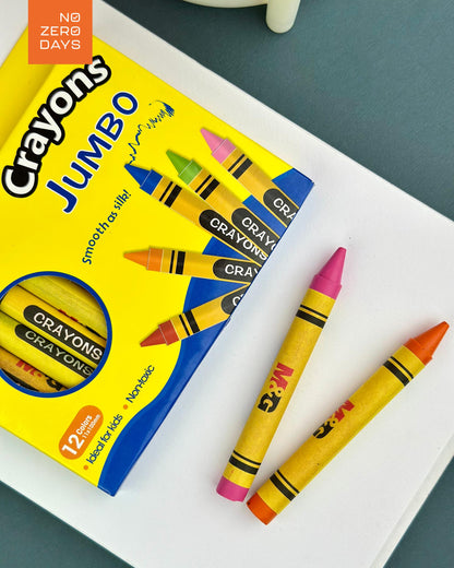 ألوان شمع جامبو 12 لون M&G