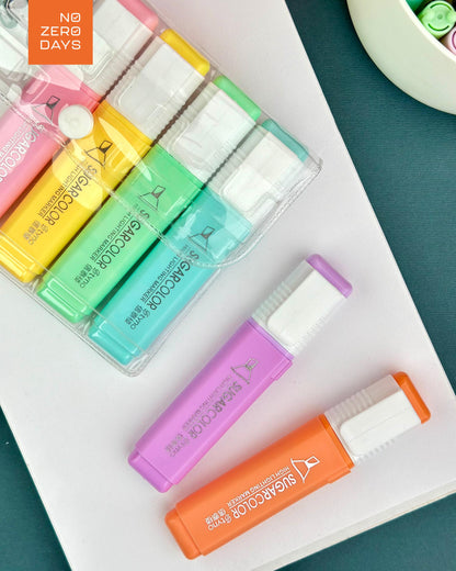 طقم أقلام هايلايتر - 6 لون