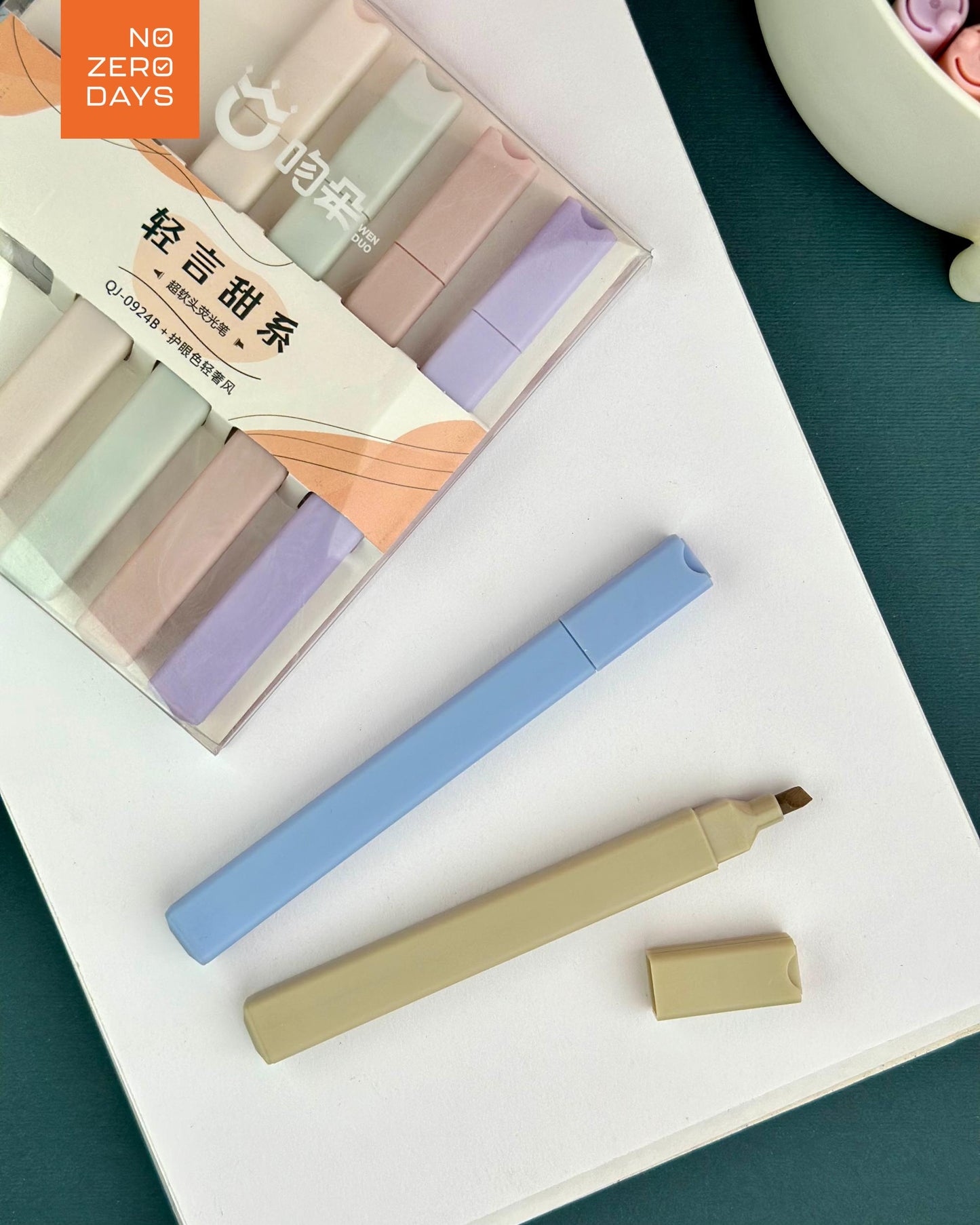 طقم أقلام هايلايتر 6 ألوان