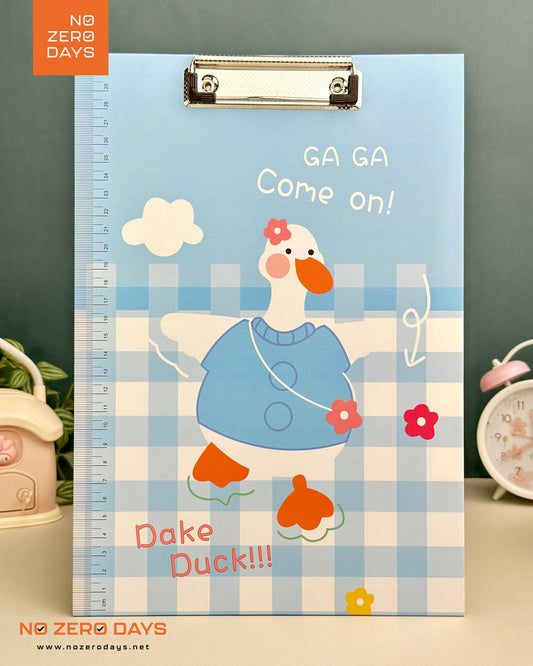 لوح كتابة ديزني A4 بمسطرة جانبية - أزرق