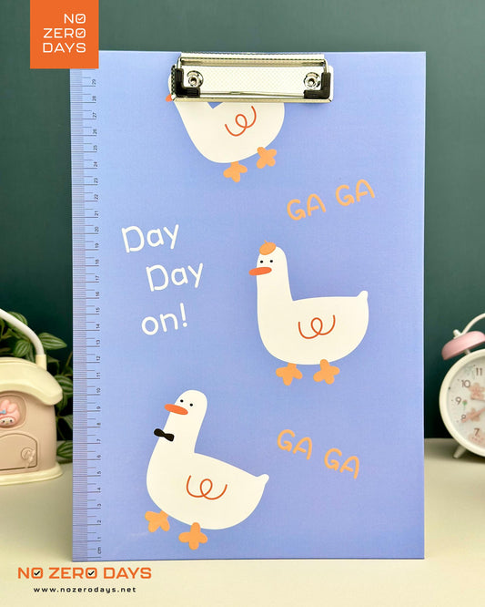 لوح كتابة ديزني A4 بمسطرة جانبية - بنفسجي