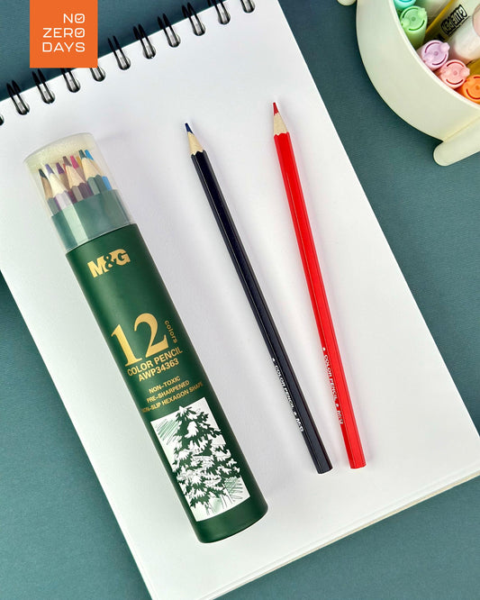 علبة ألوان خشب 12 لون M&G