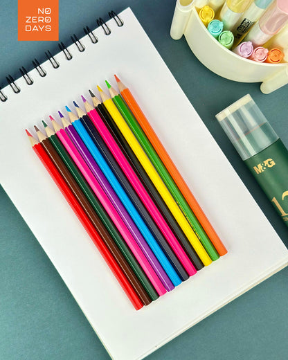 علبة ألوان خشب 12 لون M&G