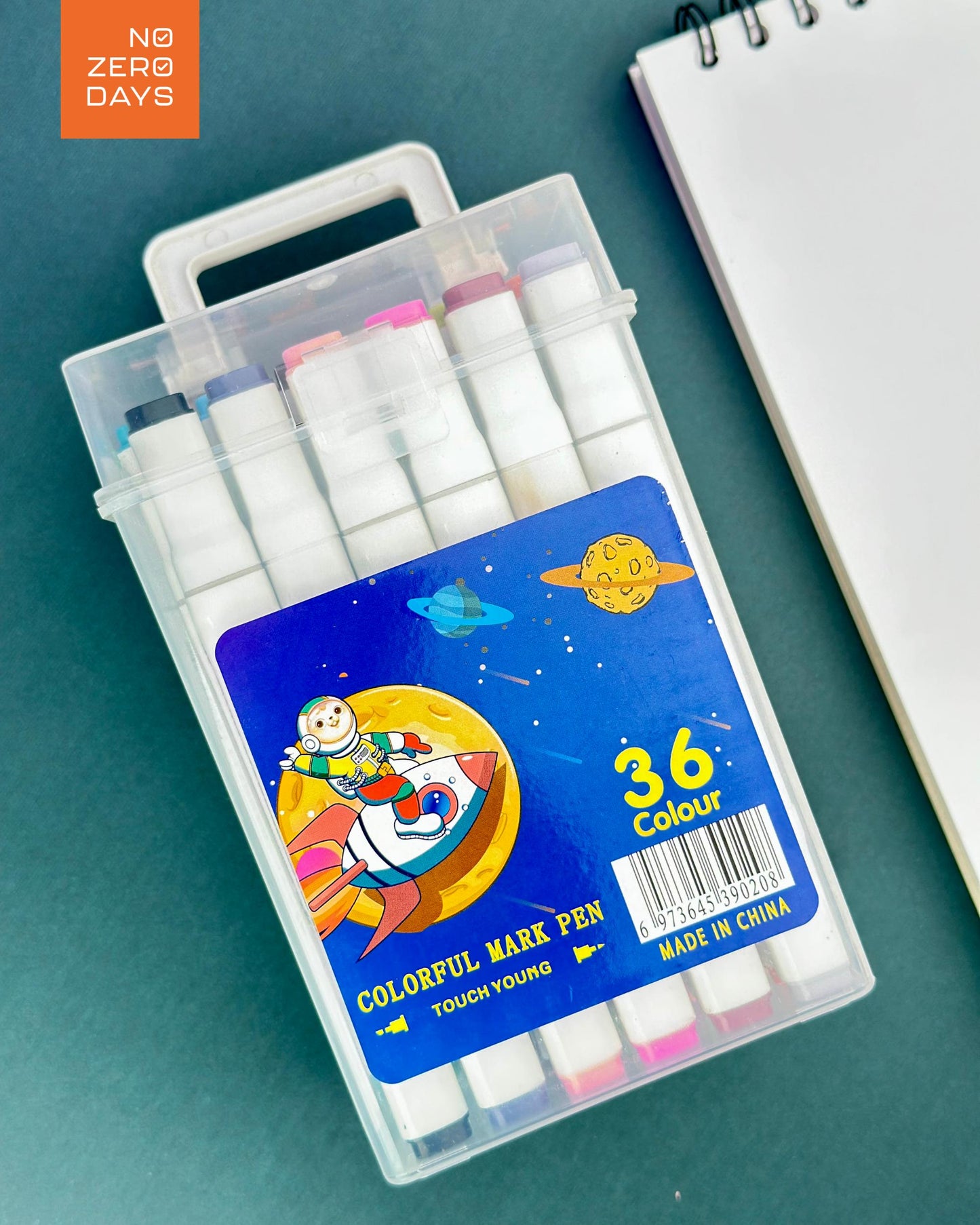 علبة ألوان ماركر مزدوجة الرأس 36 لون