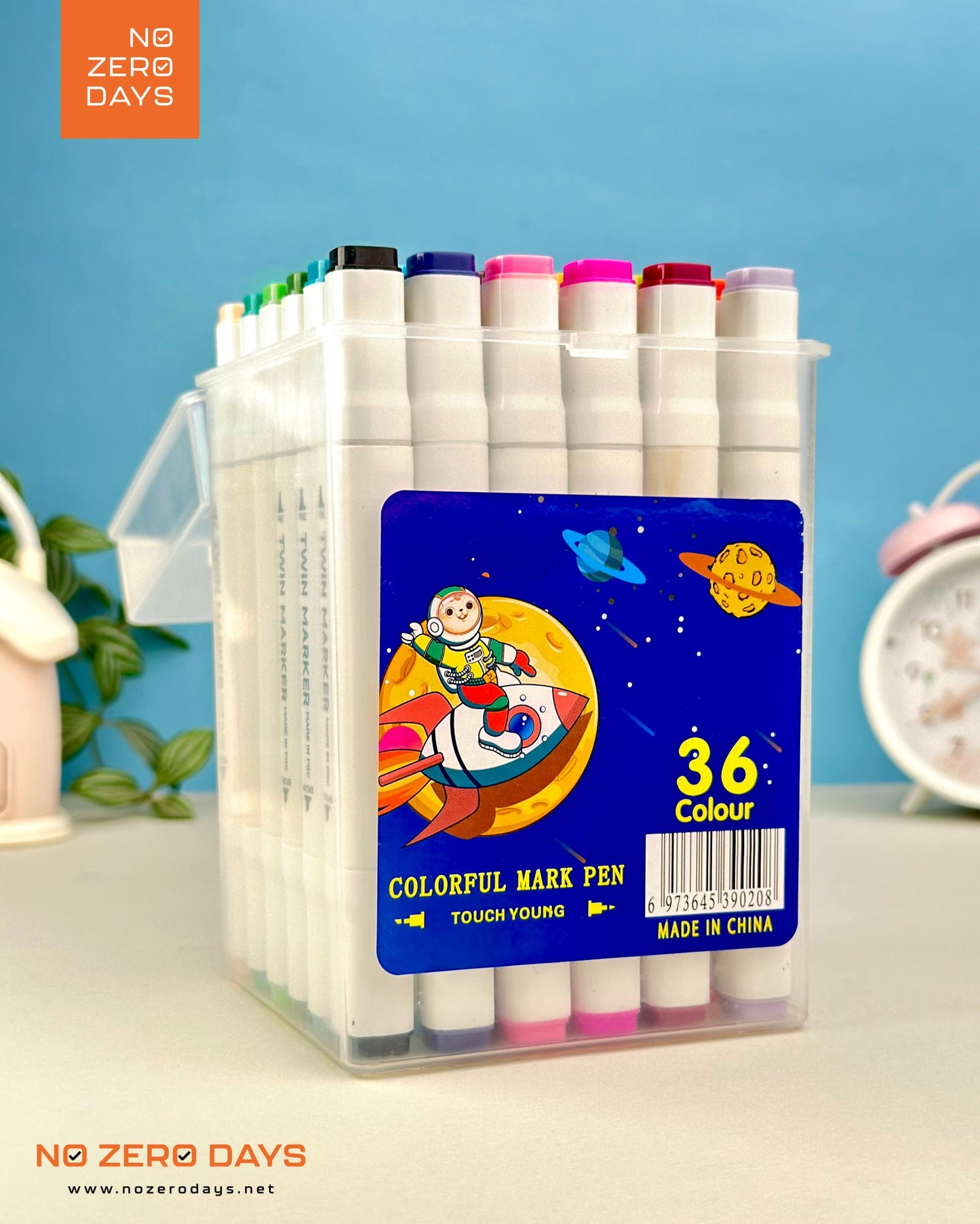 علبة ألوان ماركر مزدوجة الرأس 36 لون