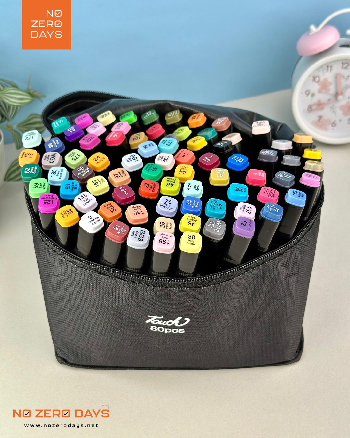 شنطة ألوان ماركر 80 لون - مزدوجة الرأس