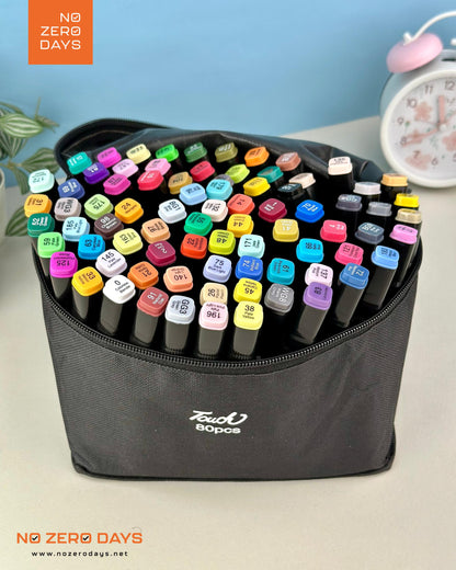 شنطة ألوان ماركر 80 لون - مزدوجة الرأس