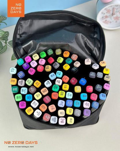 شنطة ألوان ماركر 80 لون - مزدوجة الرأس