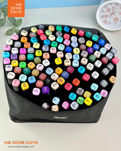 شنطة ألوان ماركر 120 لون - مزدوجة الرأس