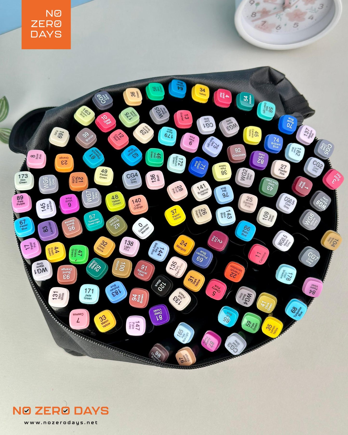 شنطة ألوان ماركر 120 لون - مزدوجة الرأس