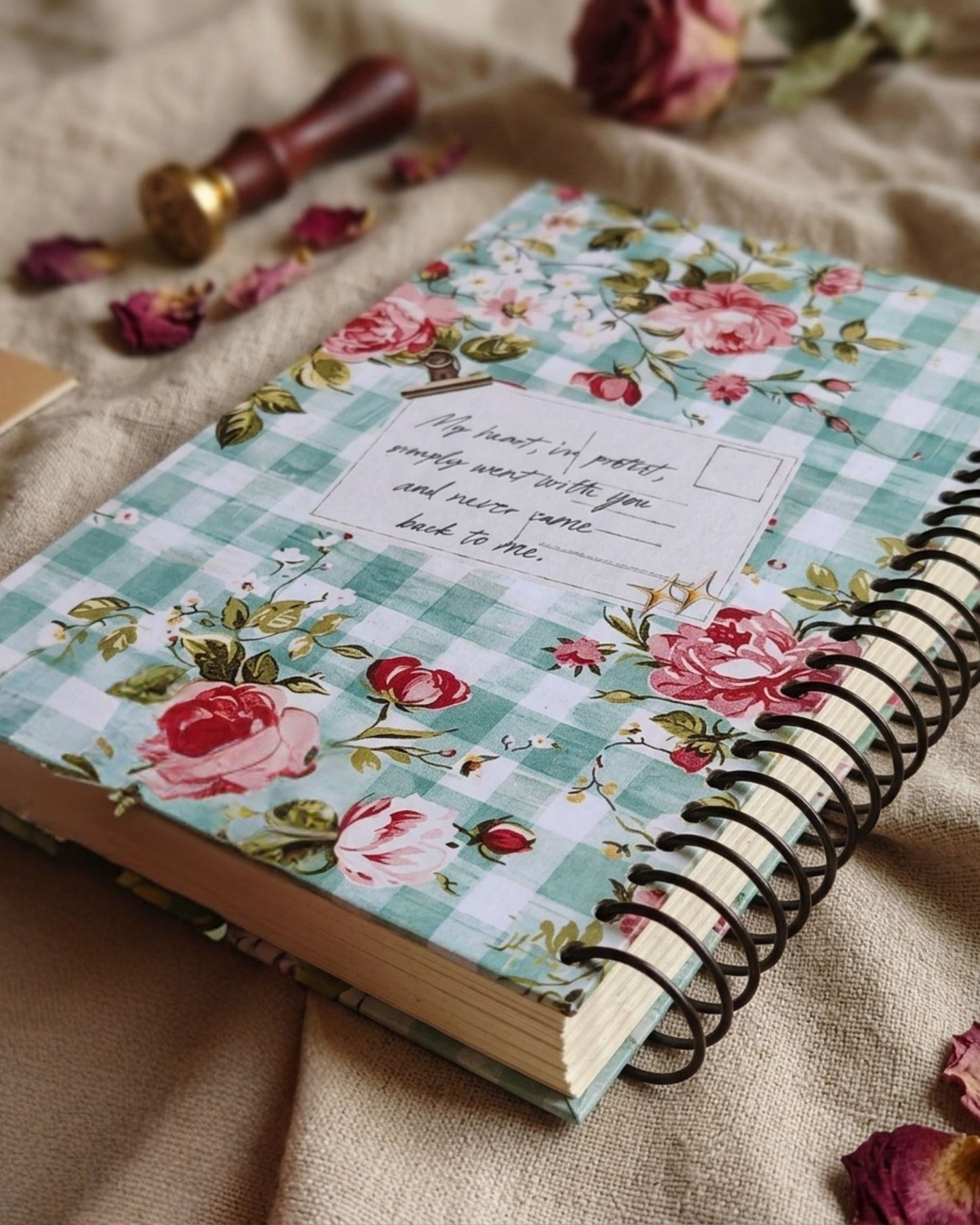 نوت بوك سلك (Floral Days) + ستيكرز
