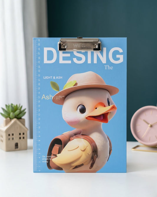 لوح كتابة Duck A4 بمسطرة جانبية – أزرق
