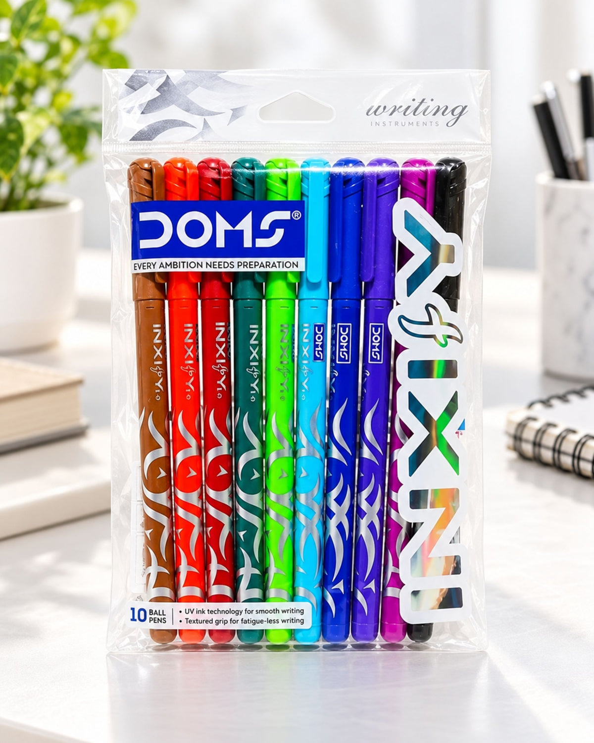 طقم أقلام جاف DOMS INXIFY (10 ألوان)