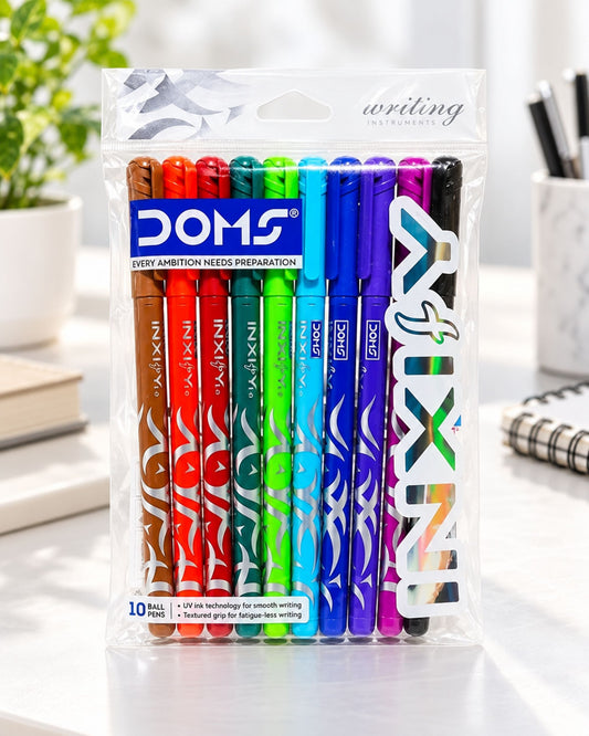 طقم أقلام جاف DOMS INXIFY (10 ألوان)