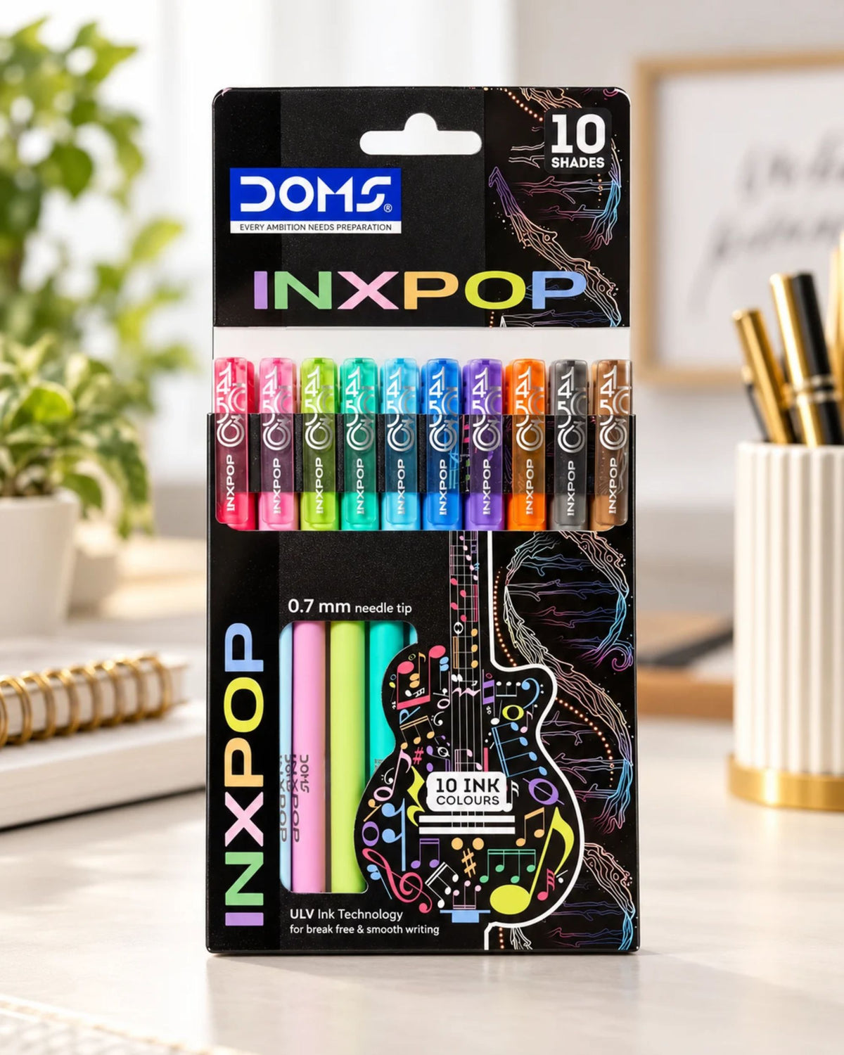 طقم أقلام جاف DOMS INXPOP (10 ألوان)