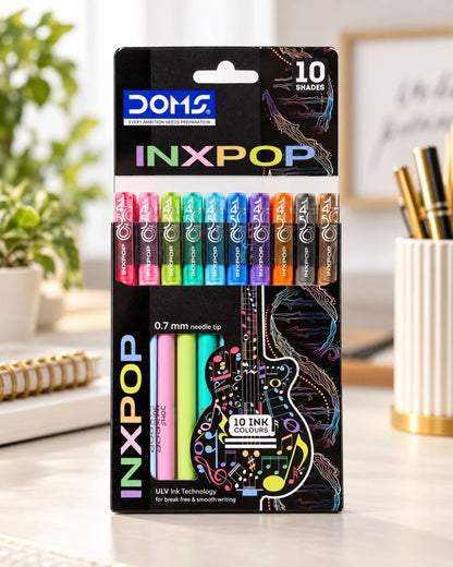 طقم أقلام جاف DOMS INXPOP (10 ألوان)