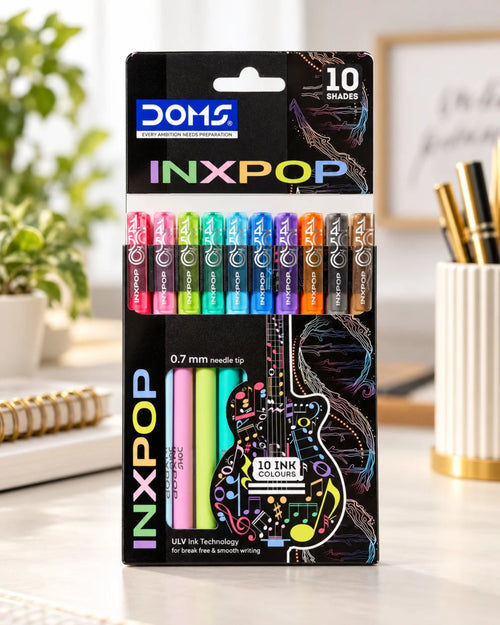 طقم أقلام جاف DOMS INXPOP (10 ألوان)