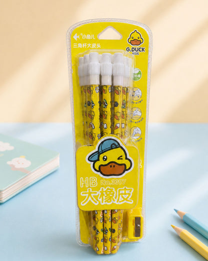 طقم أقلام رصاص Duck (12 قلم + براية)