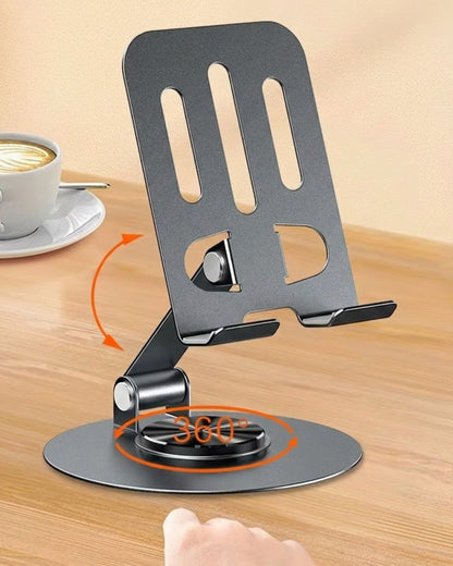 ستاند موبايل للمكتب معدني - دوران 360 درجة