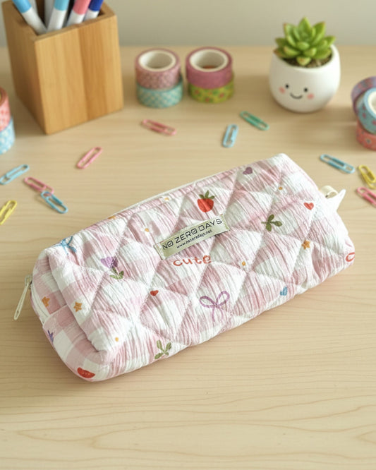 مقلمة قماش مبطنة - كاروهات