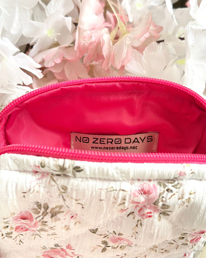 ميني باوتش مبطن - ورد