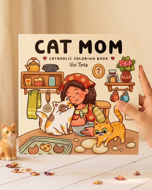 Cat Mom كتاب تلوين