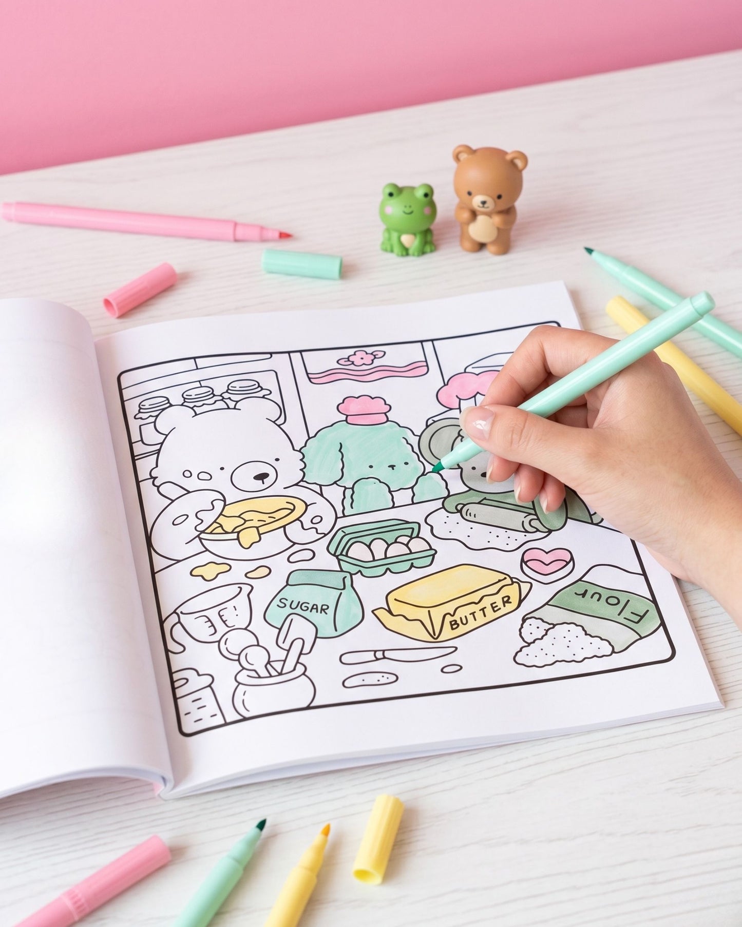 Cozy Friends كتاب تلوين