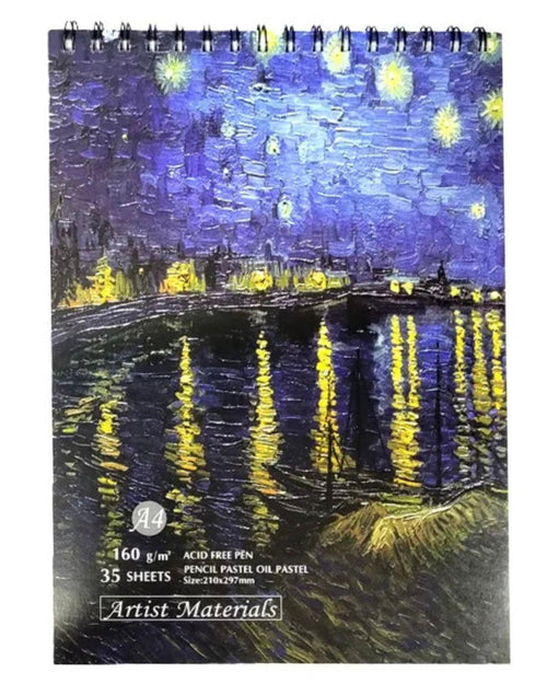 سكيتش رسم سلك مقاس A4 - فان جوخ