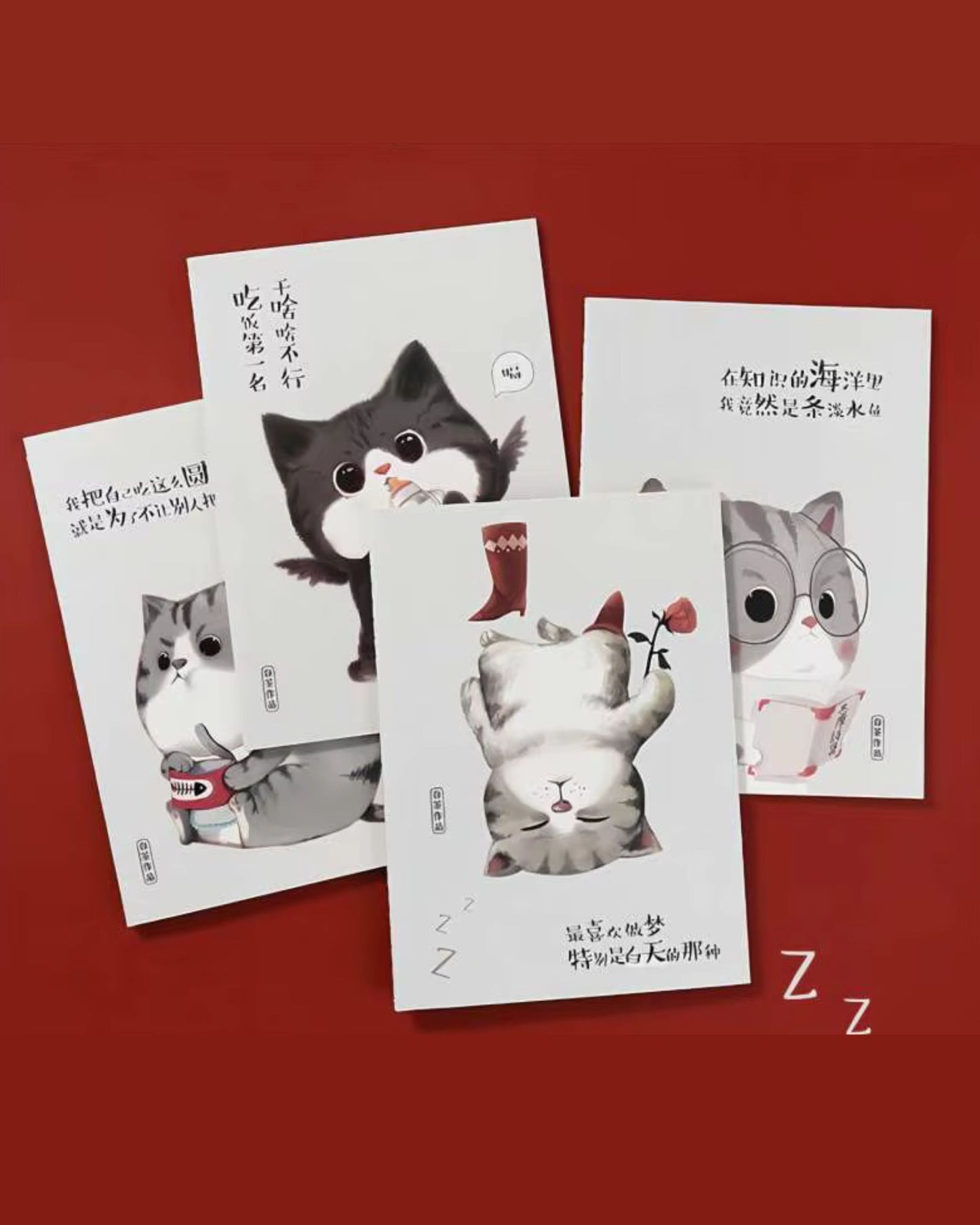 نوت بوك A5 مسطر - كوميكس قطط