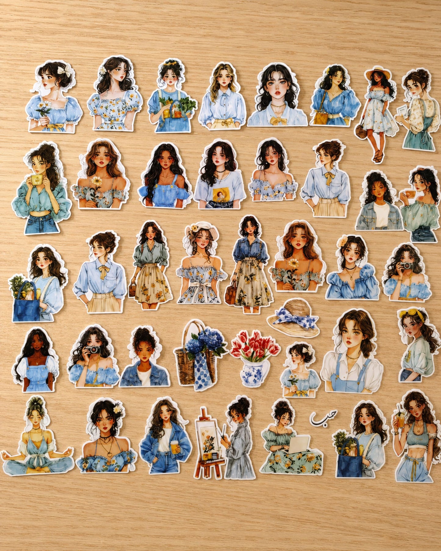 مجموعة ستيكرز - ناعومي (40 قطعة)