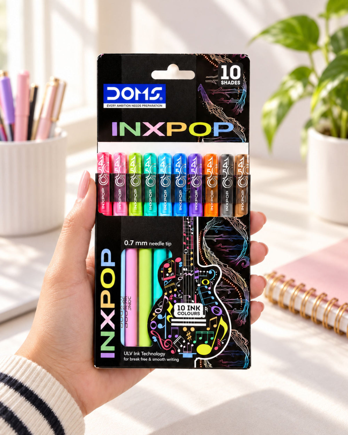 طقم أقلام جاف DOMS INXPOP (10 ألوان)