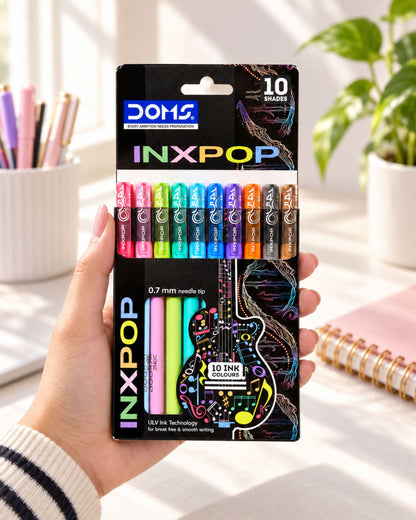 طقم أقلام جاف DOMS INXPOP (10 ألوان)