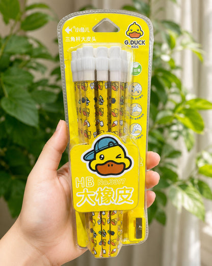 طقم أقلام رصاص Duck (12 قلم + براية)