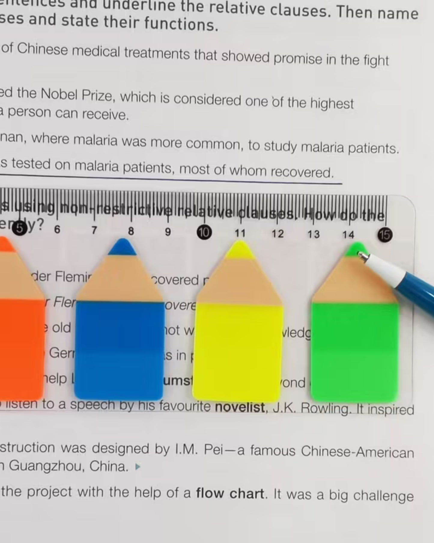 ستيكي نوت فواصل - قلم رصاص