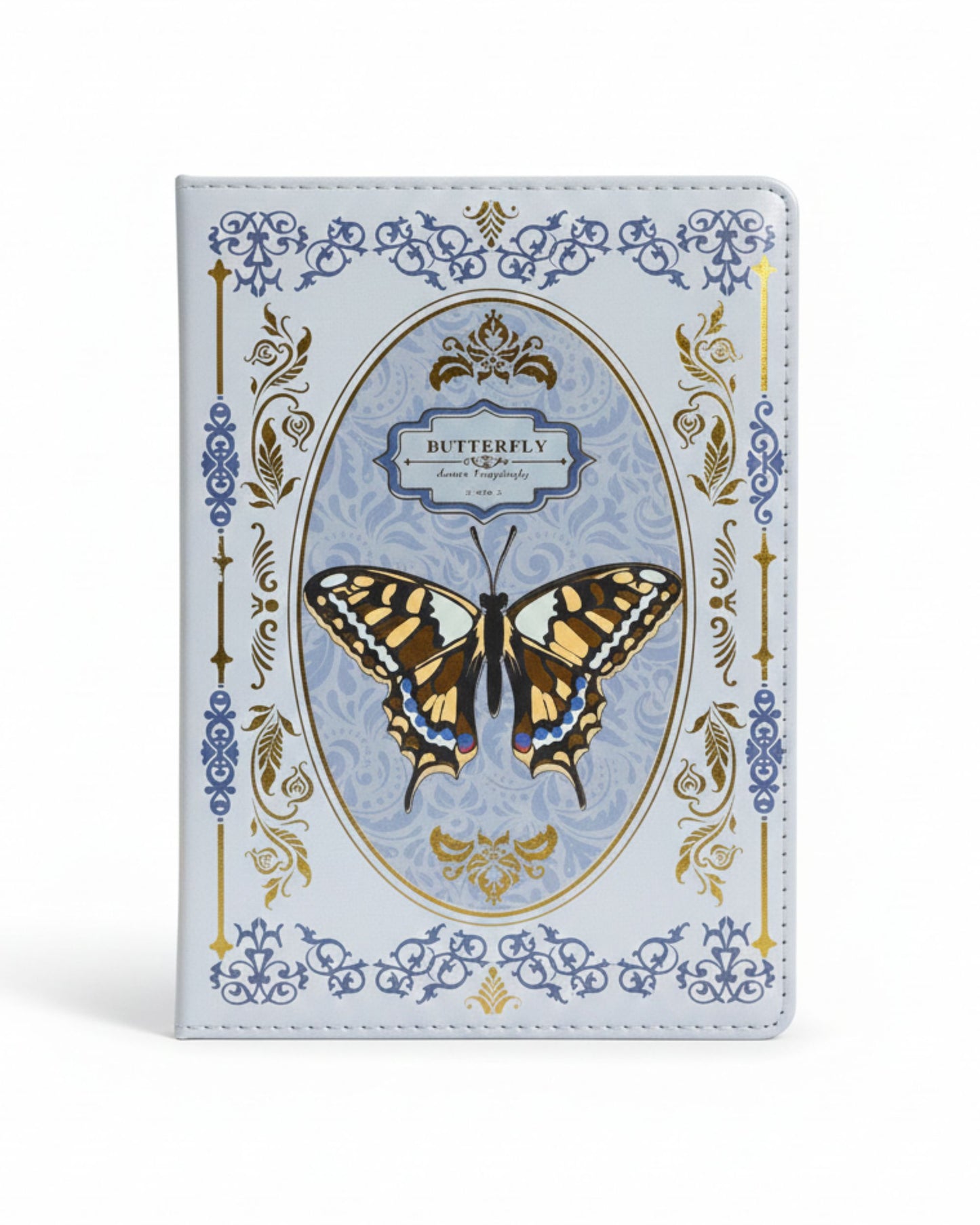 نوت بوك فراشات مبطن A5 - أزرق