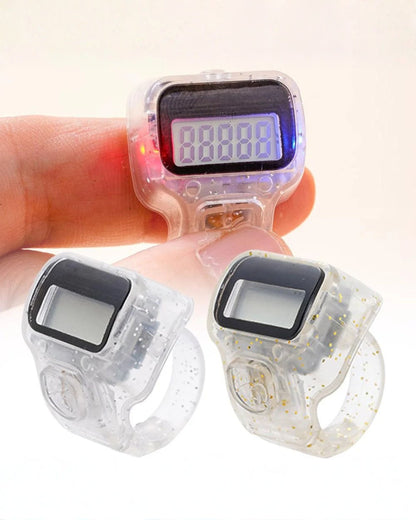 خاتم تسبيح شفاف مضيء