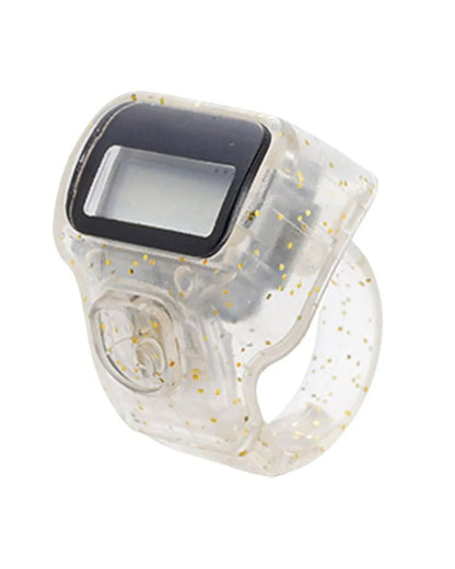 خاتم تسبيح شفاف مضيء